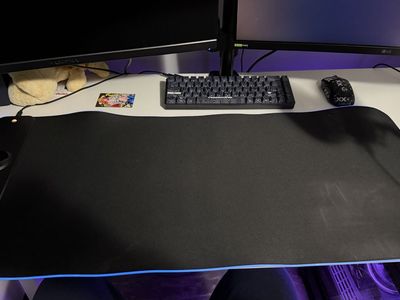 Wireless charging gaming RGB mouse pad
