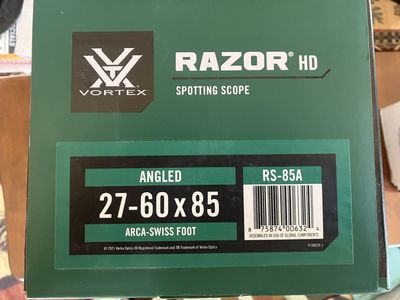 New Vortex 27-60 spotting scope