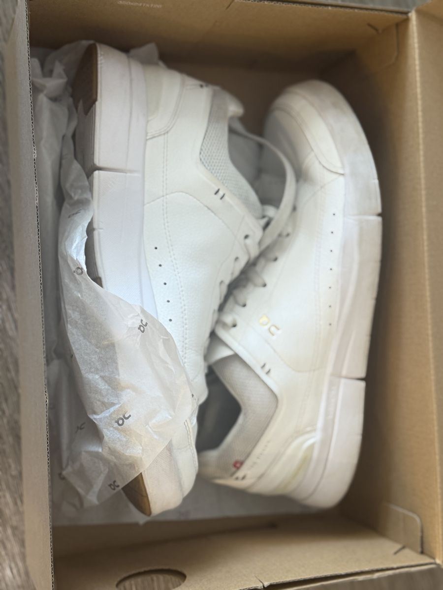 On shoes white The Roger Centre Court