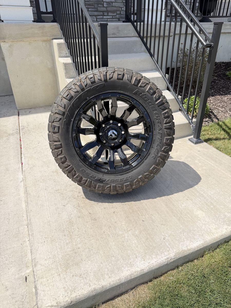 Dodge Ram 3500 Rims and Tires 295/65R20 Nitto