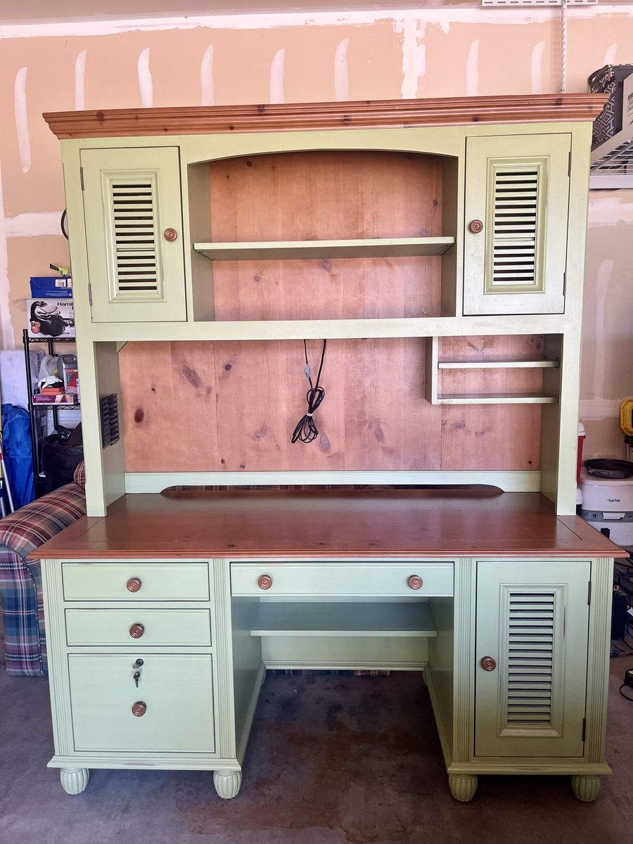 Farmhouse Computer Hutch