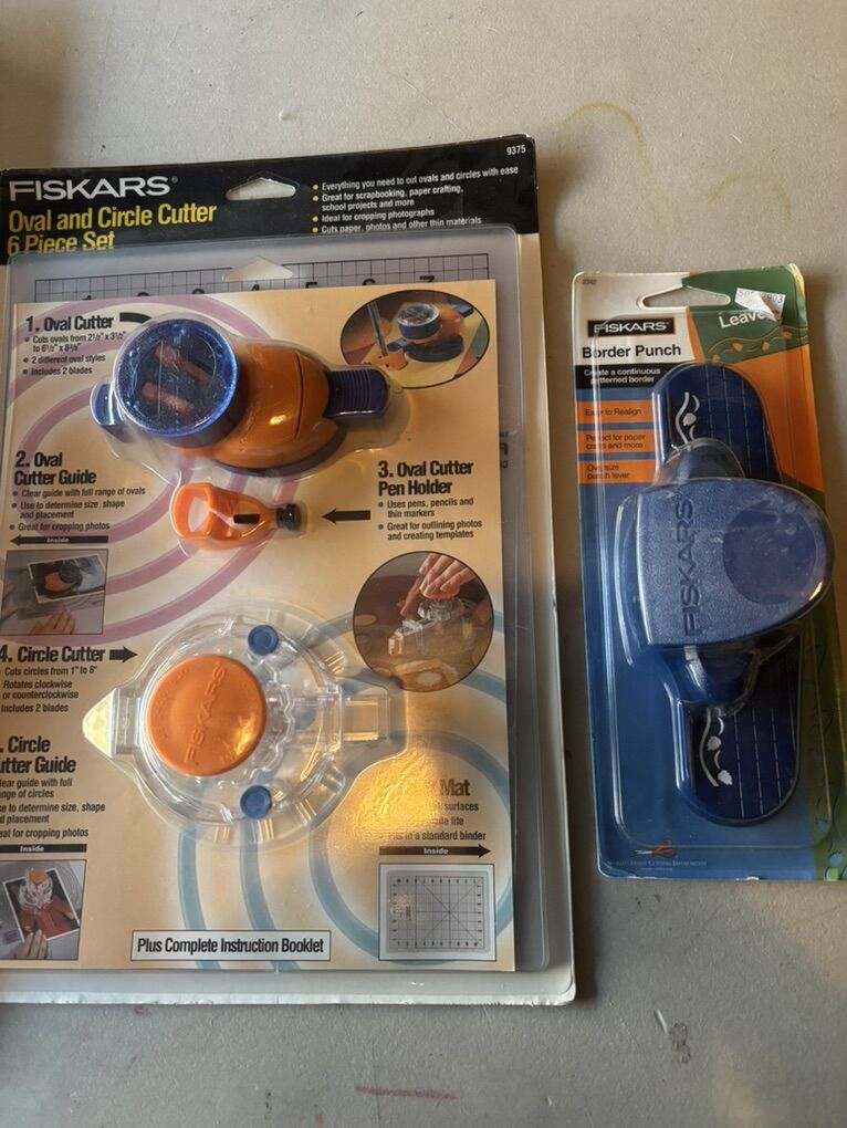 NEW Fiskars Cutters And Punch