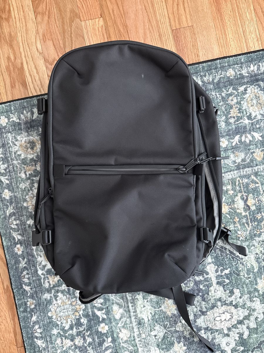 Aer Black Backpack with Multiple Compartments - Durable and Versatile for Everyday Use