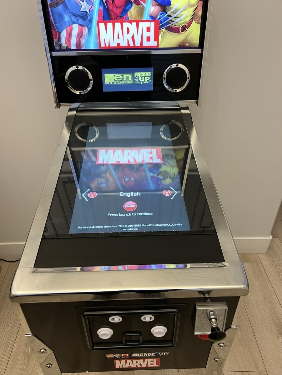 Arcade1Up Marvel Digital Pinball Machine with Zen Studios