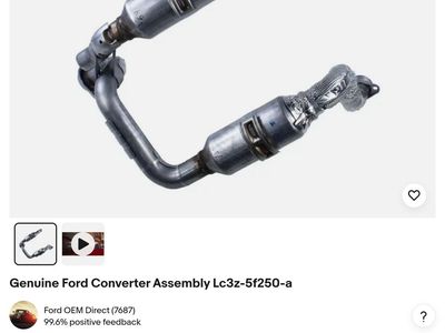 Genuine Ford Catalytic Converter Assembly LC3Z-5F250-A OEM