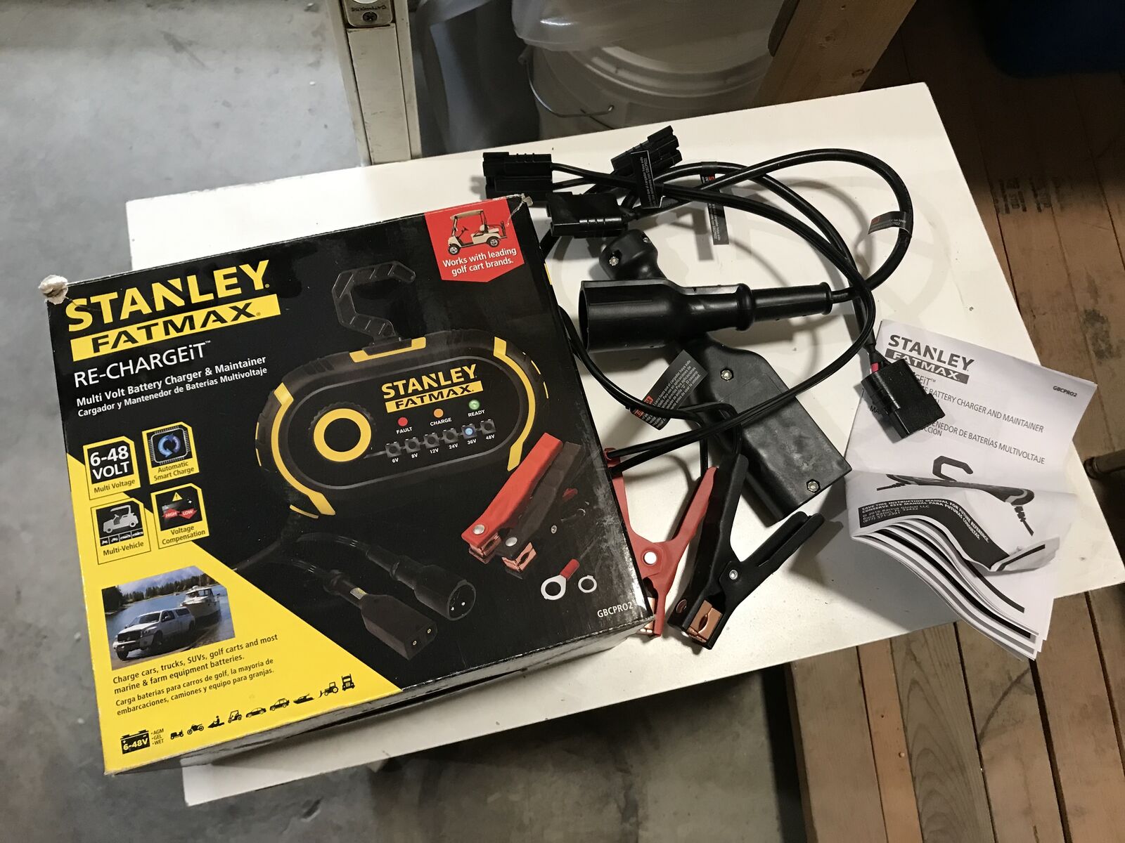 Stanley FatMax Re-Chargeit Multi-Volt Battery Charger & Maintainer (6V-48V)