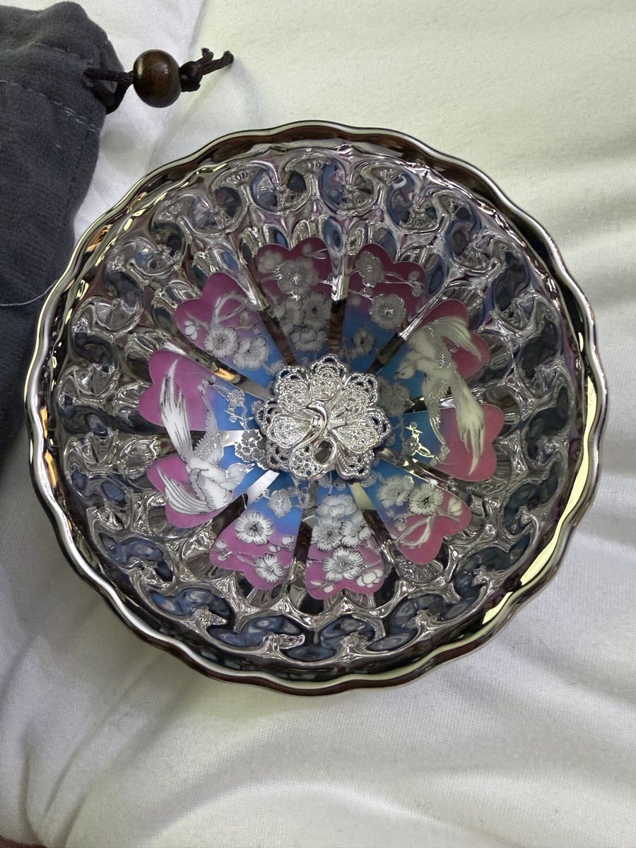 Handmade hand painted tea cup