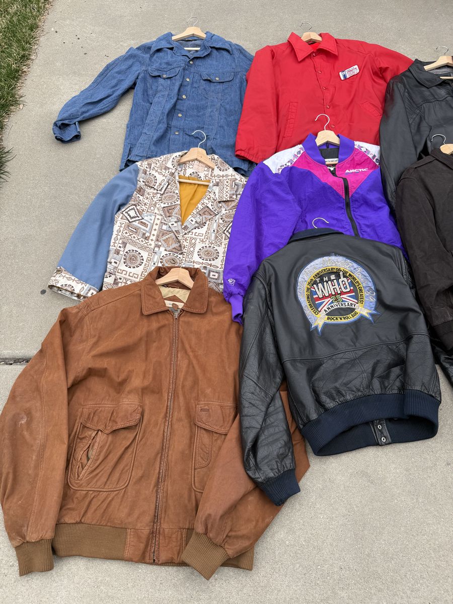 Vintage Leather Jacket Lot Of 20 Coats
