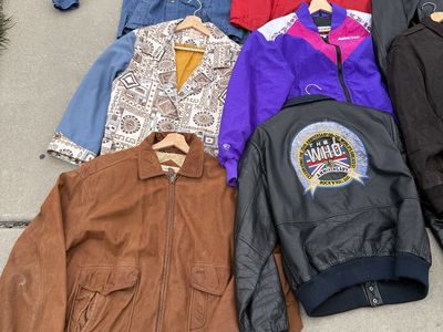 Vintage Leather Jacket Lot Of 20 Coats