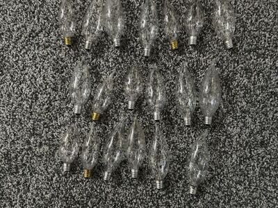 19 Decorative Chandelier bulbs. 25 Watt
