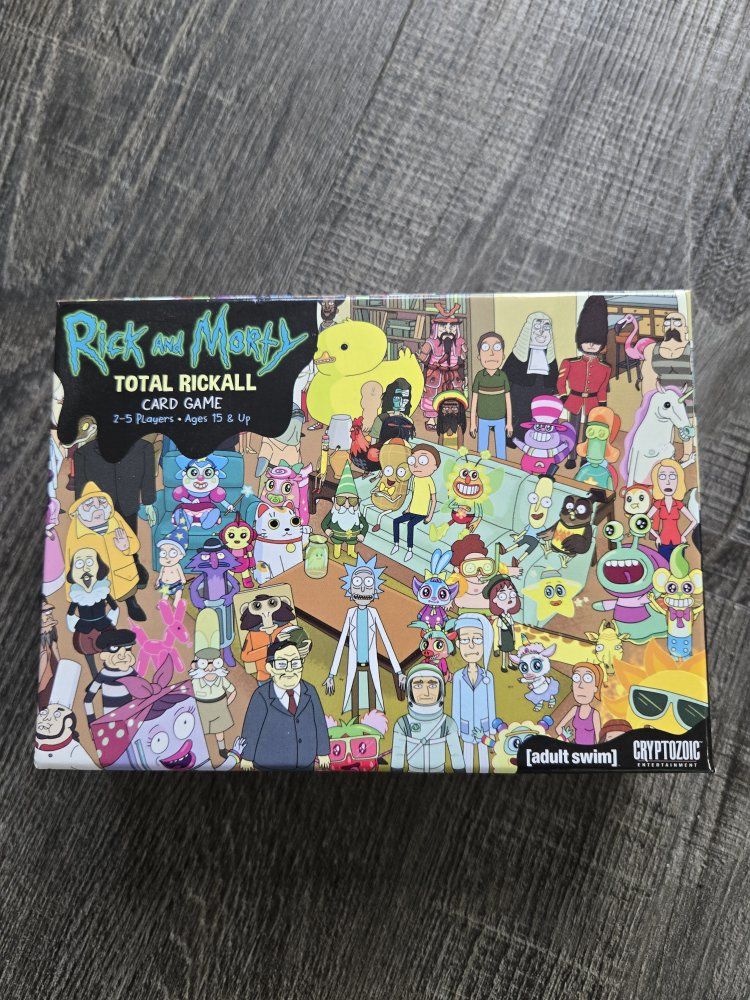 Rick and Morty Total Rickall Card Game - Complete with Rulebook and Box