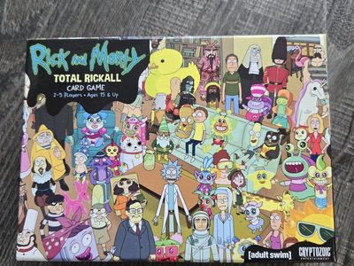 Rick and Morty Total Rickall Card Game - Complete with Rulebook and Box