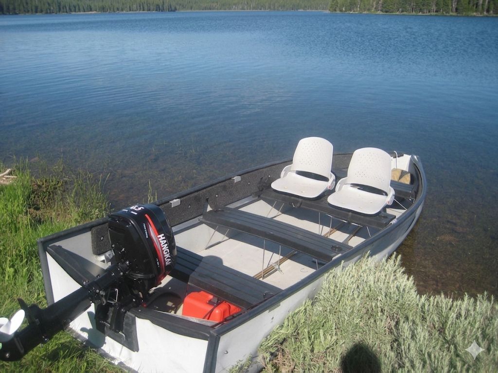 PortaBoat 14ft Folding Boat + Hangkai 6.5HP Motor