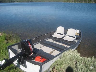 PortaBoat 14ft Folding Boat + Hangkai 6.5HP Motor