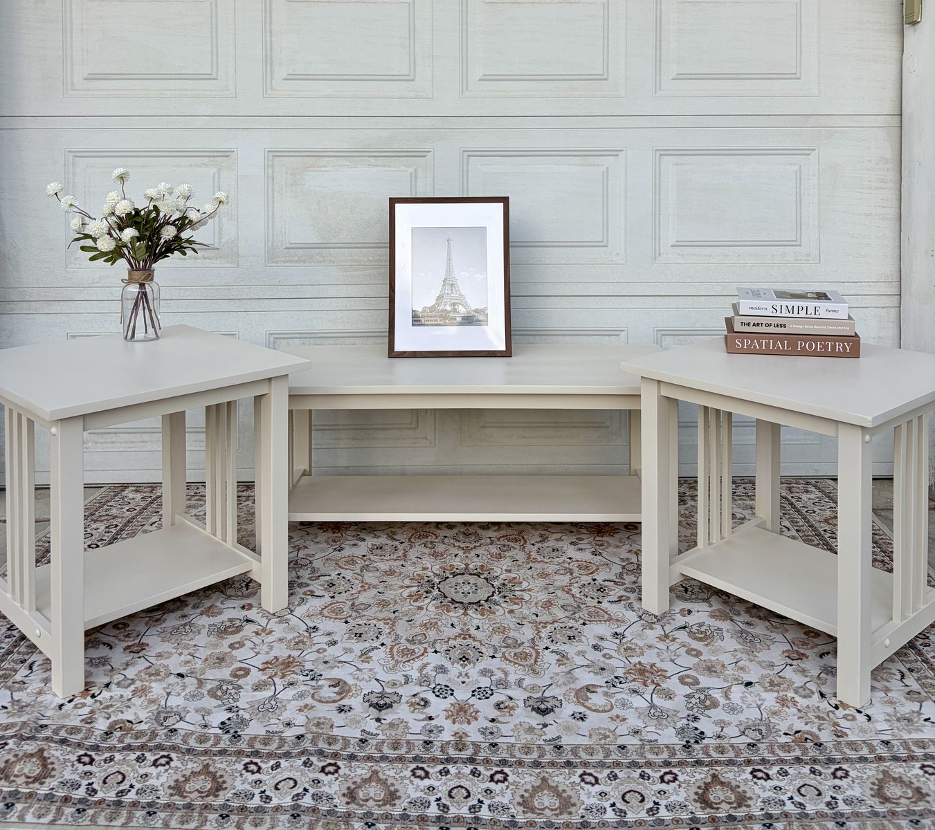 Refinished Coffee Table and Two End Tables