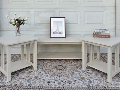 Refinished Coffee Table and Two End Tables