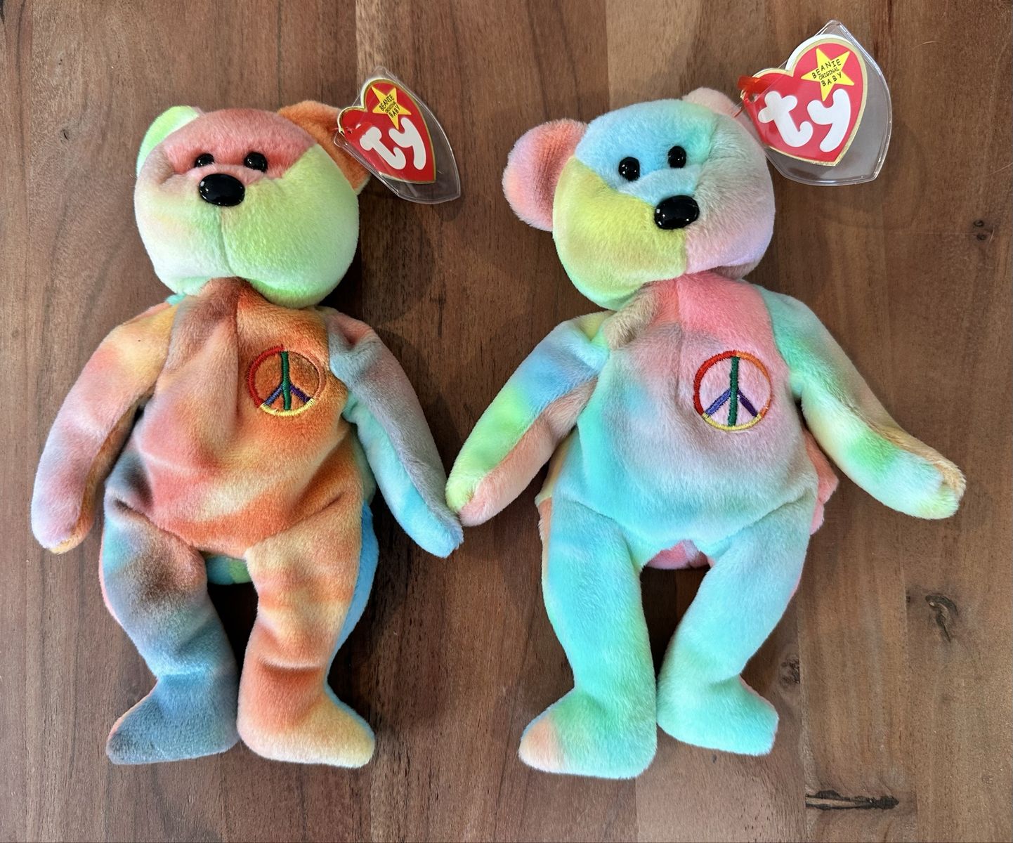 TY Beanie Baby "Peace" (set of 2)