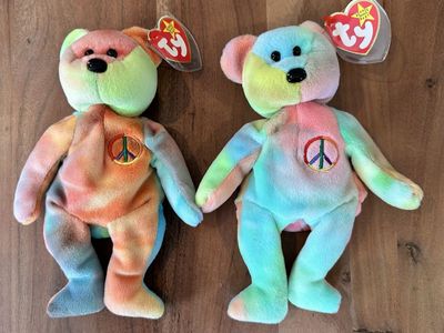 TY Beanie Baby "Peace" (set of 2)