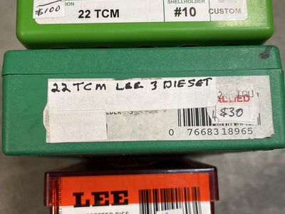 3- 22 TCM Die Sets.