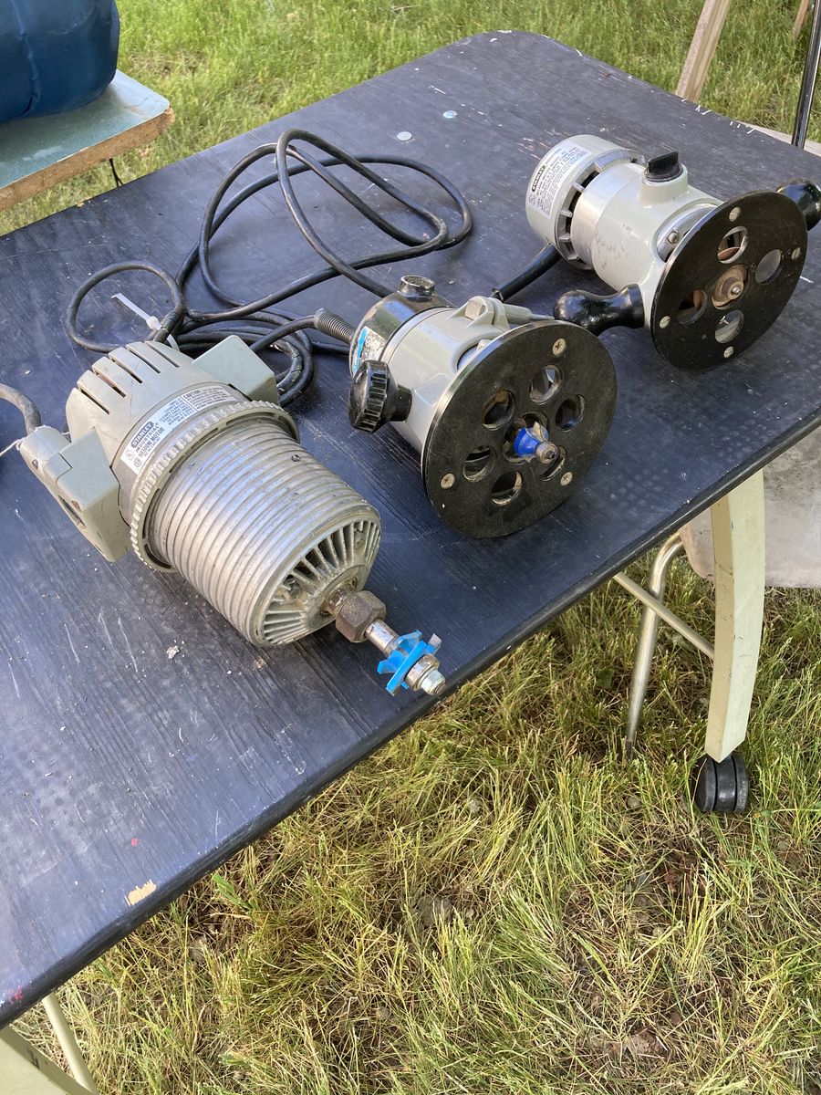 Routers or motors.