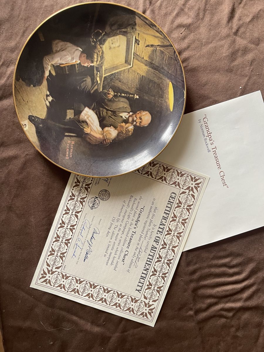 Norman Rockwell plate