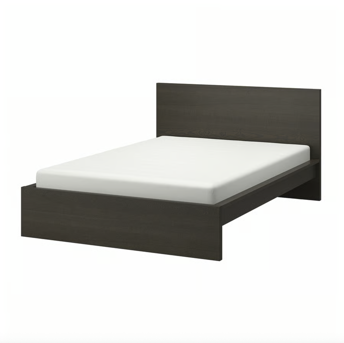 Queen bed frame | Ikea MALM dark brown/black | Including Memory Foam Queen mattress