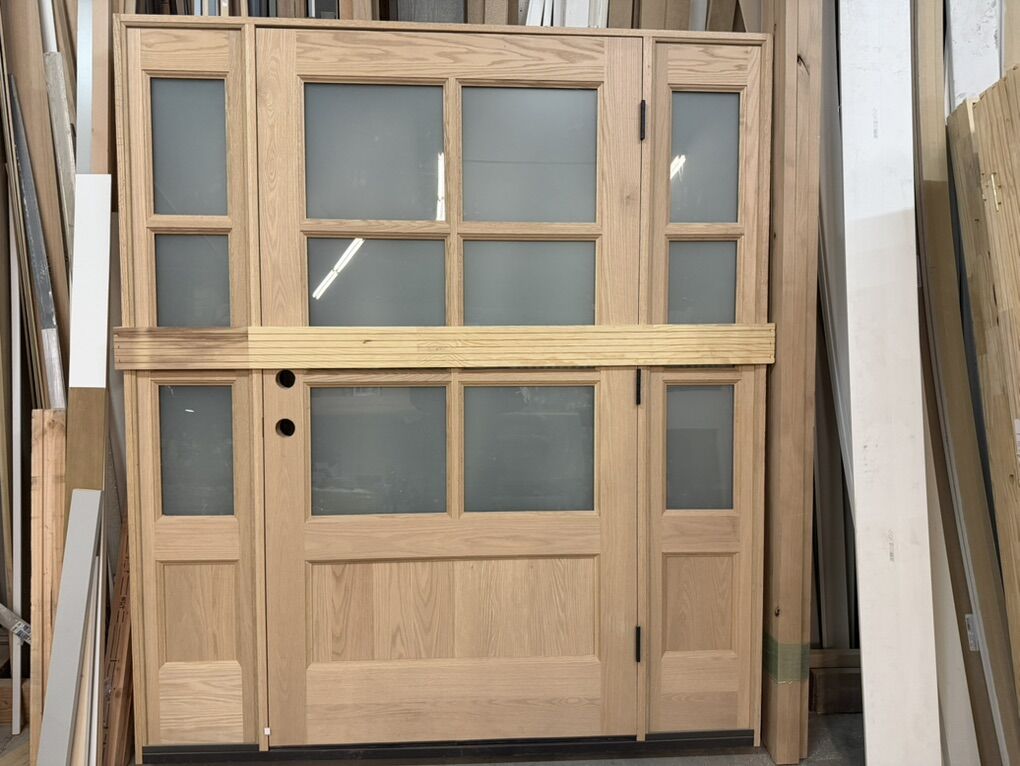 Red Oak Entry Door
