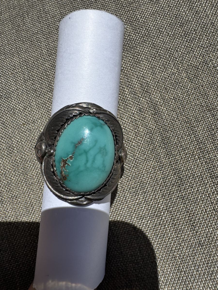 Vintage Sterling Silver Turquoise Ring