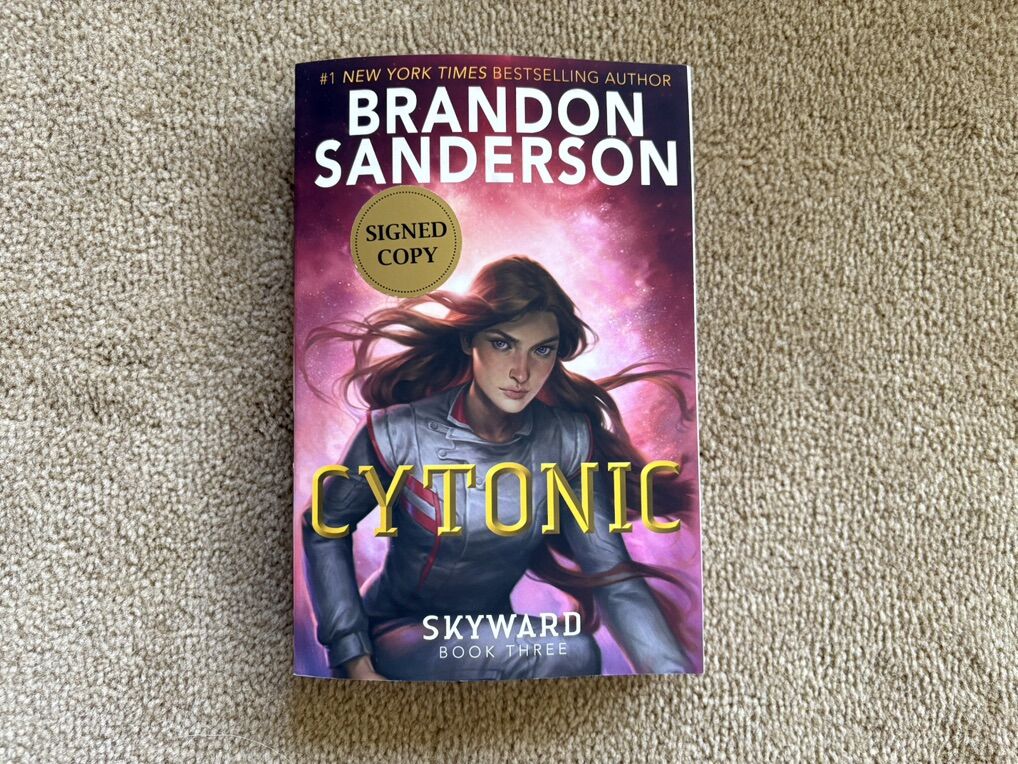 SIGNED Cytonic, by Brandon Sanderson (paperback)
