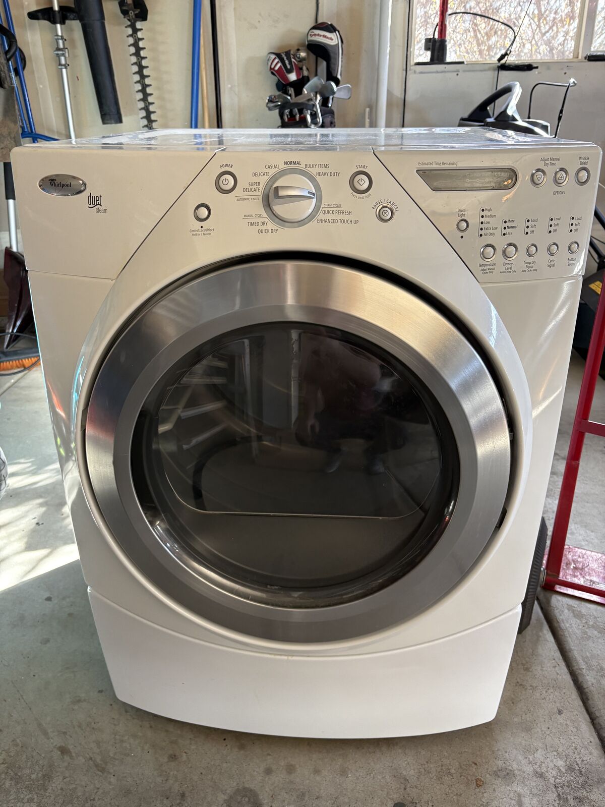 Whirlpool Duet Steam electric dryer