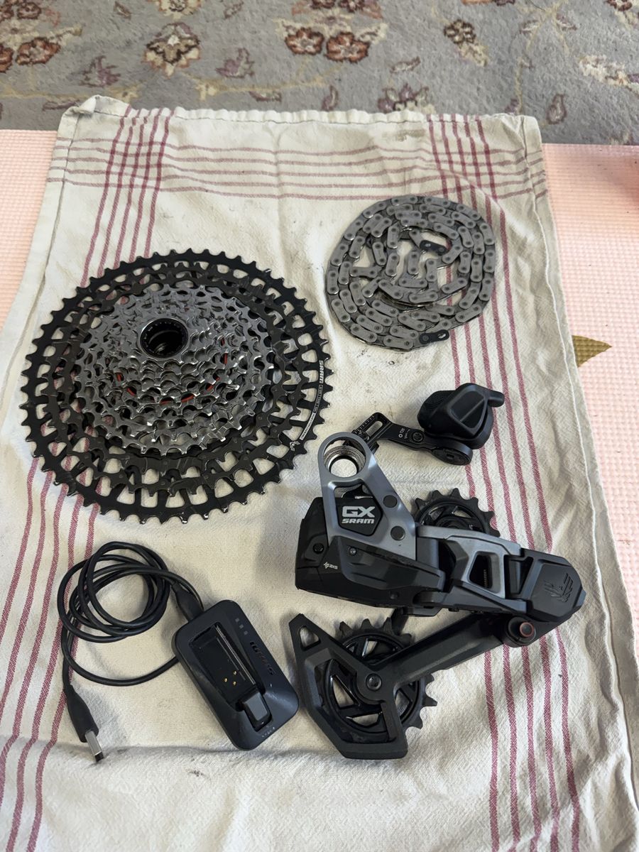 SRAM GX Eagle Transmission Groupset - AXS Derailleur, Shifter, Cassette, Chain, Charger