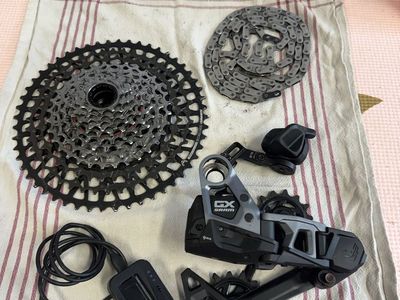 SRAM GX Eagle Transmission Groupset - AXS Derailleur, Shifter, Cassette, Chain, Charger