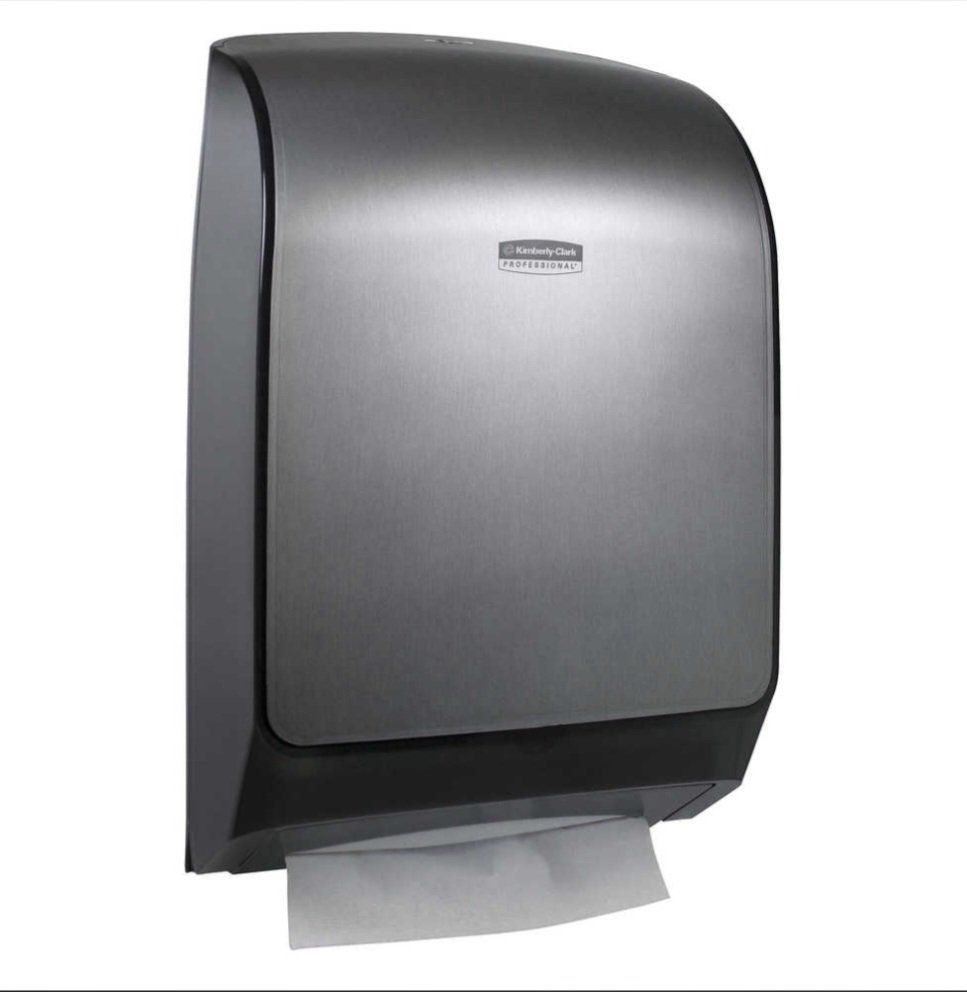 Kimberly-Clark Professional Universal Folded Towel Dispenser - Faux Stainless Steel, Model 3971001