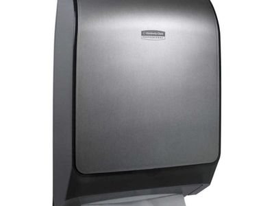 Kimberly-Clark Professional Universal Folded Towel Dispenser - Faux Stainless Steel, Model 3971001