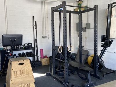**pending pick up**Squat rack only. Other items not for sale.