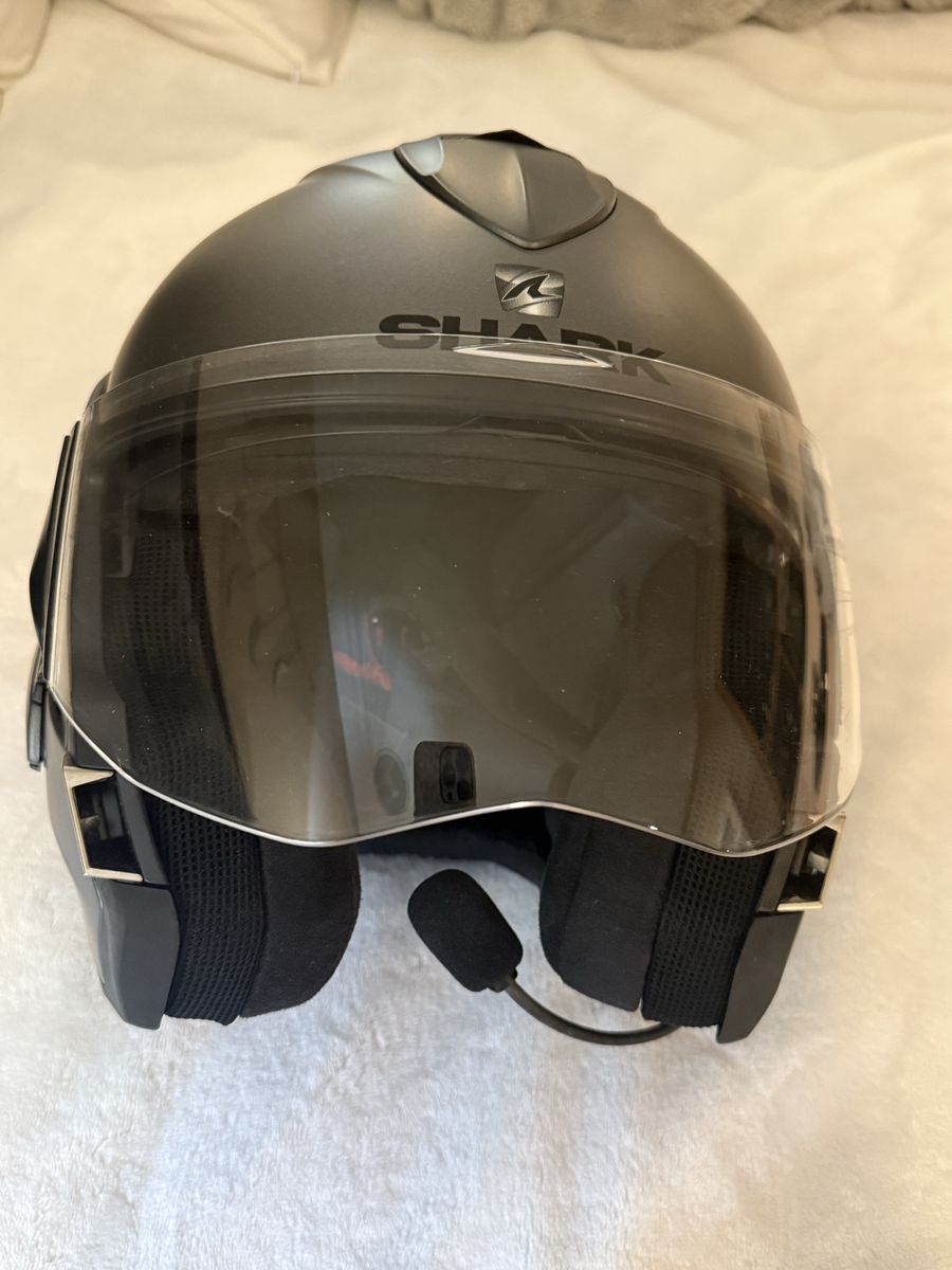 Shark Evoline Series 3 Motorcycle Helmet with Sena Bluetooth, Size M