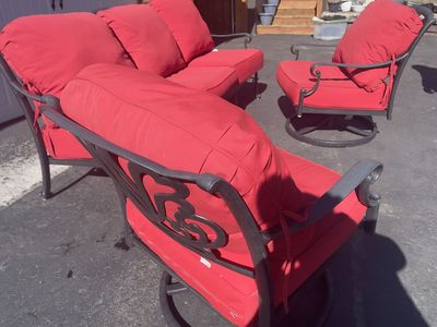 Cast iron patio set