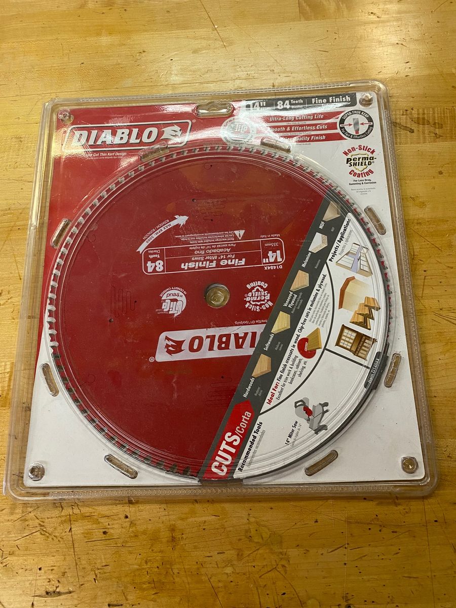 Diablo saw blade 14”