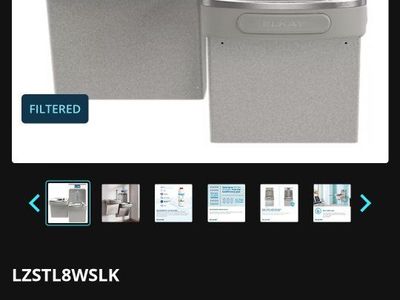 Elkay high and low drinking fountain with bottle filler!!!!