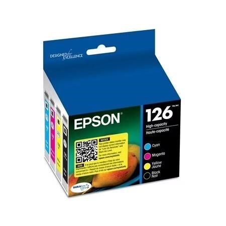 4pk EPSON 126 DURABrite Ink Black & Color