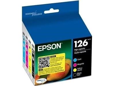 4pk EPSON 126 DURABrite Ink Black & Color