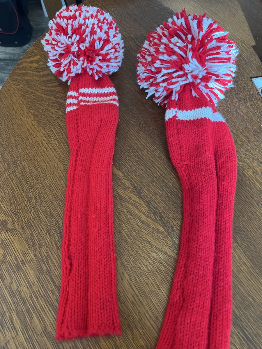Hand knit Head Covers .driver and 3 Wood