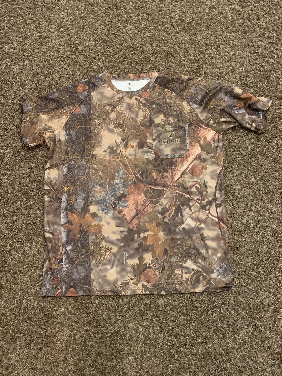 King's Mountain Camouflage Short Sleeve T-Shirt XL