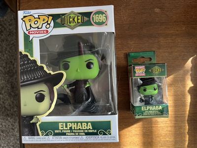 NEW- Wicked - Elpheba Pop Funko & Keychain