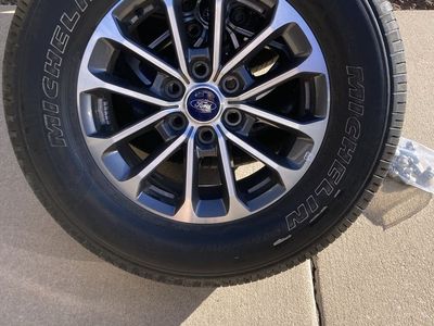 Set of 4 OEM Ford Wheels with Michelin Tires & Lug Nuts