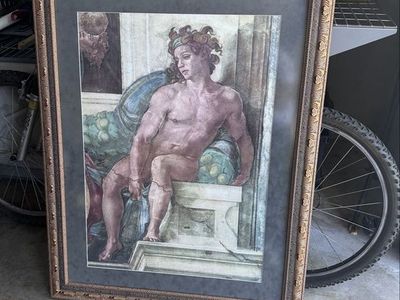 Large Framed Michelangelo Inspired Print