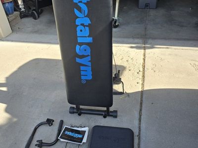 Total Gym Folding Home Gym System with Accessories and Manuals