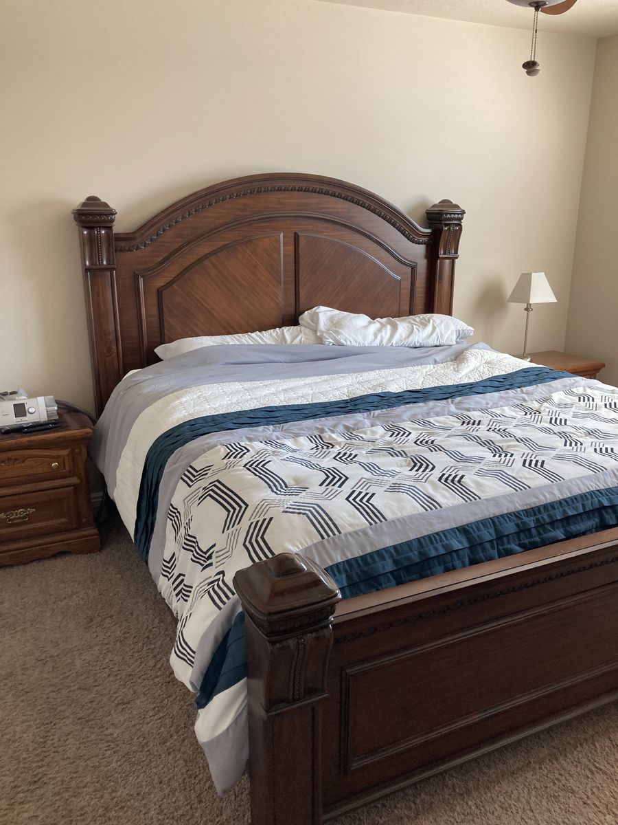 Kings size bed frame with Box Springs