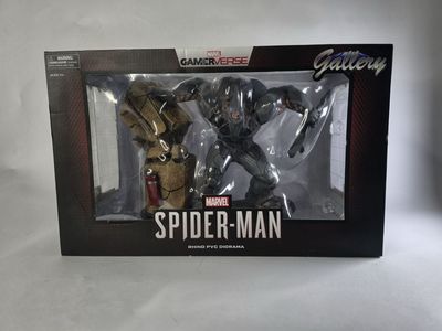 Diamond Select Toys Marvel Spider-Man Gamerverse Rhino PVC Diorama Figure - 9-inch Scale