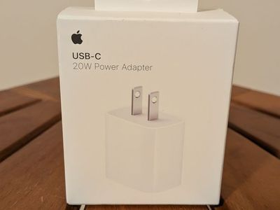 Apple USB-C 20W Power Adapter new, $10